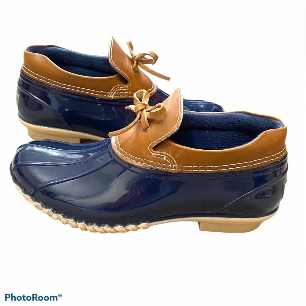 G.H.BASS Women Blue Harlee Waterproof Duck Bootie